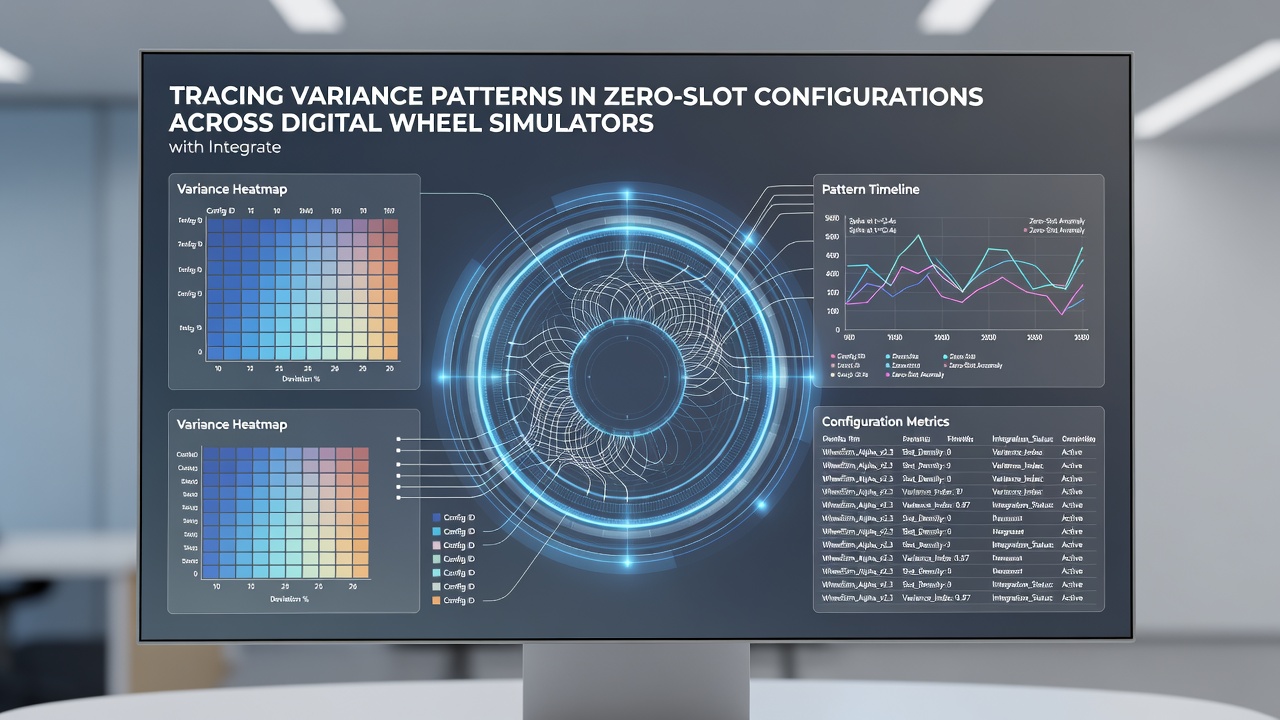 Variance pattern graph overlaid on digital wheel simulator during bonus activation sequence